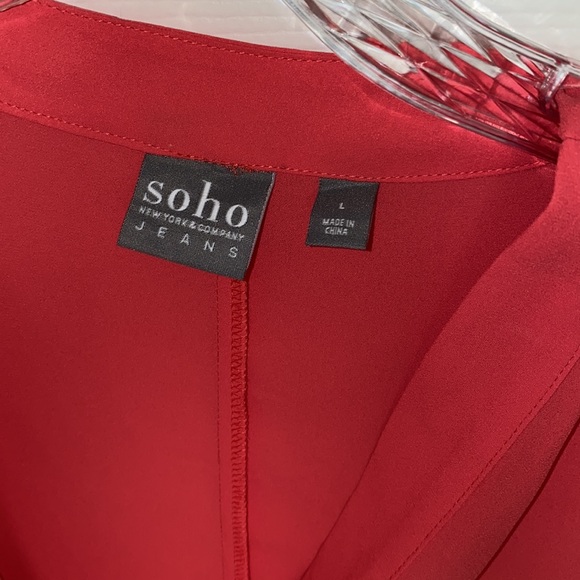 Coral Soho Top with Side Tie - Picture 2 of 5